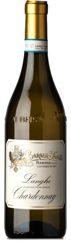 8,95 € Бесплатная доставка | Белое вино Fratelli Barale D.O.C. Langhe Пьемонте Италия Chardonnay — Шардоне Бутылка 75 cl
