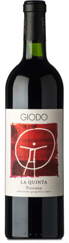 64,95 € Kostenloser Versand | Rotwein Podere Giodo Rosso La Quinta I.G.T. Toscana Toskana Italien Sangiovese Flasche 75 cl