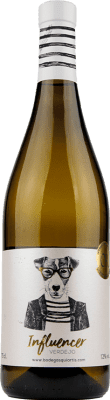 12,95 € Бесплатная доставка | Белое вино Qui Artis Influencer Испания Verdejo бутылка 75 cl