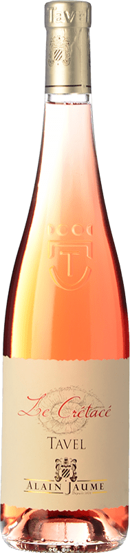 13,95 € Бесплатная доставка | Розовое вино Alain Jaume Le Crétacé Молодой A.O.C. Tavel Рона Франция Syrah, Grenache, Monastrell бутылка 75 cl