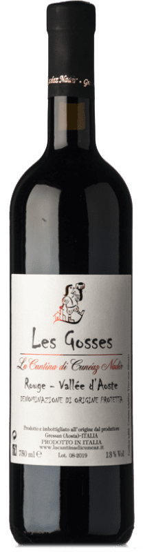 9,95 € Kostenloser Versand | Rotwein La Cantina di Cunéaz Les Gosses D.O.C. Valle d'Aosta Valle d'Aosta Italien Petit Rouge, Vien de Nus Flasche 75 cl