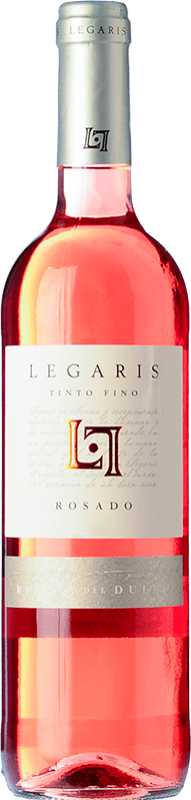 8,95 € 免费送货 | 玫瑰酒 Legaris Rosado 年轻的 D.O. Ribera del Duero 卡斯蒂利亚莱昂 西班牙 Tempranillo 瓶子 75 cl