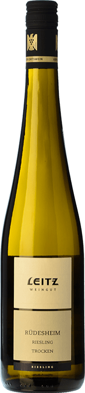 24,95 € Envio grátis | Vinho branco Weingut Leitz Rüdesheimer Seco Q.b.A. Rheingau Rheingau Alemanha Riesling Garrafa 75 cl