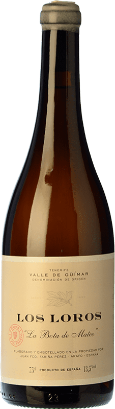 36,95 € Envoi gratuit | Vin blanc El Borujo Los Loros La Bota de Mateo D.O. Valle del Güímar Iles Canaries Espagne Listán Blanc Bouteille 75 cl