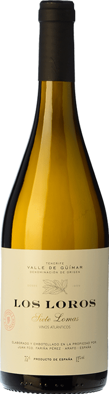 32,95 € Envio grátis | Vinho branco El Borujo Los Loros Siete Lomas D.O. Valle del Güímar Ilhas Canárias Espanha Listán Branco, Vijariego Branco, Marmajuelo, Gual Garrafa 75 cl