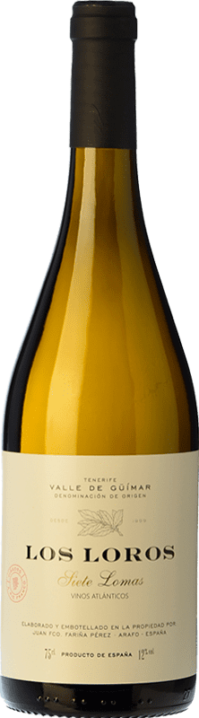 22,95 € Envio grátis | Vinho Branco El Borujo Los Loros Siete Lomas D.O. Valle del Güímar Ilhas Canárias Espanha Listán, Vijariego, Marmajuelo, Gual Garrafa 75 cl