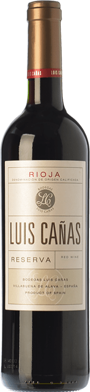 57,95 € Бесплатная доставка | Красное вино Luis Cañas Резерв D.O.Ca. Rioja Ла-Риоха Испания Tempranillo, Graciano бутылка Магнум 1,5 L