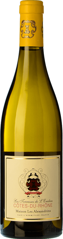 10,95 € Kostenloser Versand | Weißwein Domaine Les Alexandrins Les Terrasses A.O.C. Côtes du Rhône Rhône Frankreich Garnacha — Grenache, Viognier, Marsanne Flasche 75 cl