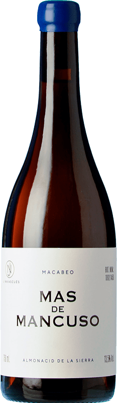 27,95 € Envio grátis | Vinho branco J. Navascués Mas de Mancuso D.O. Cariñena Aragão Espanha Macabeo Garrafa 75 cl