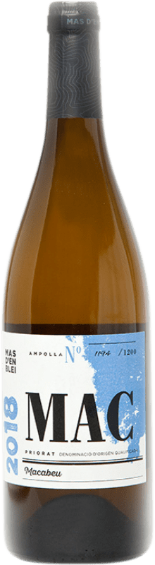 10,95 € Бесплатная доставка | Белое вино Mas d'en Blei Mac D.O.Ca. Priorat Каталония Испания Macabeo бутылка 75 cl