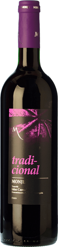 16,95 € Free Shipping | Red wine Monje Tradicional D.O. Tacoronte-Acentejo Canary Islands Spain Listán Black, Listán White, Negramoll Bottle 75 cl
