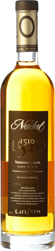 177,95 € Бесплатная доставка | Сладкое вино Nadal 1510 Vendimia Tardía D.O. Penedès Каталония Испания Macabeo бутылка Medium 50 cl
