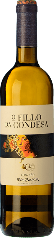 13,95 € 免费送货 | 白酒 Lagar da Condesa O Fillo D.O. Rías Baixas 加利西亚 西班牙 Albariño 瓶子 75 cl