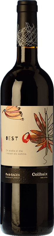 11,95 € Envío gratis | Vino tinto El Molí Oest de Collbaix Joven D.O. Pla de Bages Cataluña España Merlot, Syrah, Mandó Botella 75 cl