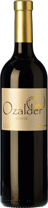 7,95 € Бесплатная доставка | Красное вино Ozalder старения D.O. Navarra Наварра Испания Tempranillo, Merlot, Syrah бутылка 75 cl