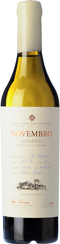 46,95 € Envío gratis | Vino blanco Pazo de Señorans Novembro D.O. Rías Baixas Galicia España Albariño Botella Medium 50 cl