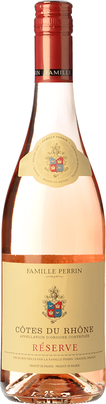 16,95 € Free Shipping | Rosé Wine Famille Perrin Rosé Reserve — Aged A.O.C. Côtes du Rhône Rhône France Syrah — Shiraz, Garnacha — Grenache, Monastrell, Cinsault Bottle 75 cl