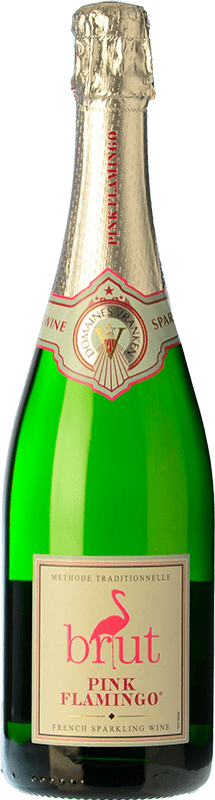 10,95 € 免费送货 | 白起泡酒 Pommery Crémant Pink Flamingo Sparkling 香槟 法国 Chardonnay 瓶子 75 cl