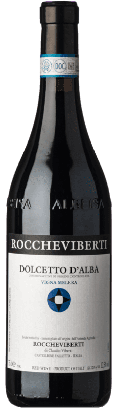 17,95 € Бесплатная доставка | Красное вино Roccheviberti Vigna Melera D.O.C.G. Dolcetto d'Alba Пьемонте Италия Dolcetto бутылка 75 cl