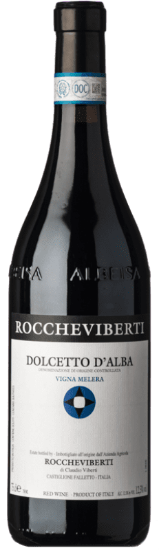 17,95 € Spedizione Gratuita | Vino rosso Roccheviberti Vigna Melera D.O.C.G. Dolcetto d'Alba Piemonte Italia Dolcetto Bottiglia 75 cl