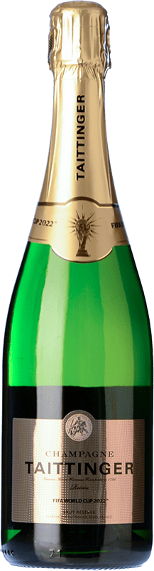 81,95 € Spedizione Gratuita | Spumante Bianco Taittinger Fifa World Cup A.O.C. Champagne champagne Francia Pinot Nero, Chardonnay, Pinot Meunier 75 cl