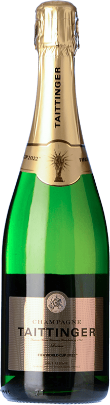 77,95 € Spedizione Gratuita | Spumante bianco Taittinger Fifa World Cup A.O.C. Champagne champagne Francia Pinot Nero, Chardonnay, Pinot Meunier Bottiglia 75 cl