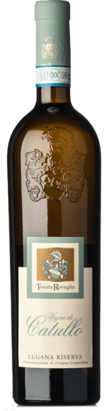 26,95 € Spedizione Gratuita | Vino Bianco Roveglia Vigne di Catullo Riserva D.O.C. Lugana lombardia Italia Trebbiano Bottiglia 75 cl