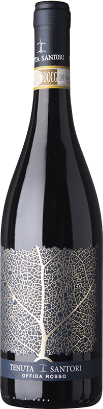 26,95 € 免费送货 | 红酒 Tenuta Santori Rosso D.O.C. Offida 马尔凯 意大利 Montepulciano 瓶子 75 cl