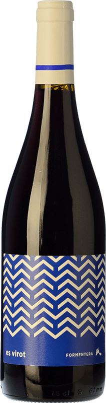 18,95 € Kostenloser Versand | Rotwein Terramoll Es Virot I.G.P. Vi de la Terra de Formentera Balearen Spanien Merlot, Cabernet Sauvignon 75 cl
