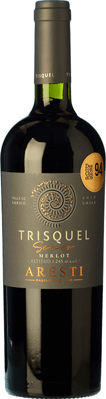 19,95 € Бесплатная доставка | Красное вино Aresti Trisquel Altitud I.G. Valle del Maule Valle de Curicó Чили Merlot бутылка 75 cl
