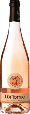 7,95 € Бесплатная доставка | Розовое вино Uby Tortue Rosé Fruité Молодой I.G.P. Vin de Pays Côtes de Gascogne Франция Merlot, Syrah, Cabernet Sauvignon, Cabernet Franc бутылка 75 cl