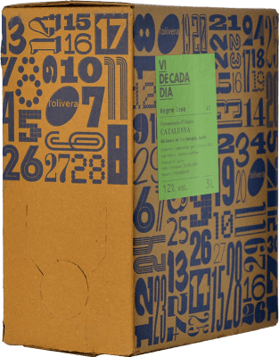 17,95 € Envoi gratuit | Vin Rouge L'Olivera Vi de Cada Dia Jeune D.O. Catalunya Catalogne Espagne Tempranillo, Merlot, Syrah, Monastrell Bag in Box 3 L