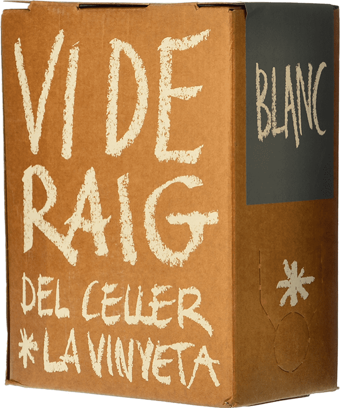 19,95 € Free Shipping | White Wine La Vinyeta Vi de Raig D.O. Empordà Catalonia Spain Garnacha — Grenache, Macabeo Bag in Box 3 L