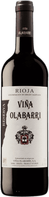 15,95 € 免费送货 | 红酒 Olabarri 预订 D.O.Ca. Rioja 拉里奥哈 西班牙 Tempranillo 瓶子 75 cl