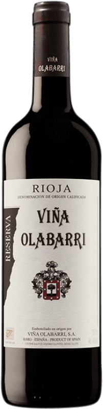 21,95 € Spedizione Gratuita | Vino Rosso Olabarri Riserva D.O.Ca. Rioja La Rioja Spagna Tempranillo 75 cl