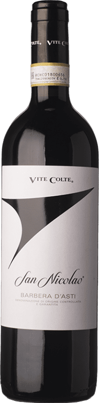 10,95 € Free Shipping | Red wine Vite Colte San Nicolao D.O.C. Barbera d'Asti Piemonte Italy Barbera Bottle 75 cl