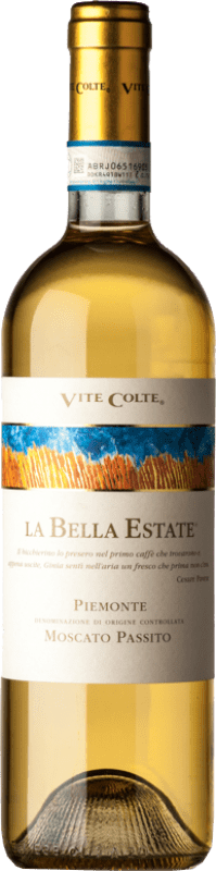 27,95 € Kostenloser Versand | Süßer Wein Vite Colte La Bella Estate Passito D.O.C. Piedmont Piemont Italien Muscat Bianco Flasche 75 cl