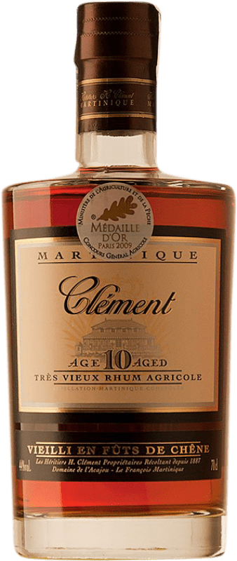 93,95 € Envío gratis | Ron Clément Martinica 10 Años 70 cl