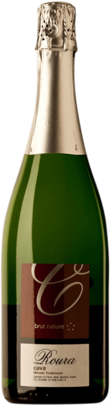 11,95 € Kostenloser Versand | Weißer Sekt Roura 5 Estrelles Brut Natur D.O. Cava Spanien Xarel·lo, Chardonnay Flasche 75 cl