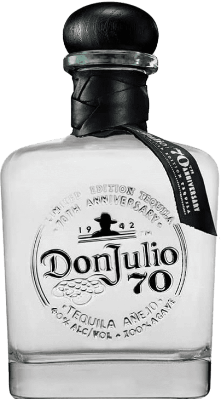 115,95 € 免费送货 | 龙舌兰 Don Julio 70 Cristalino Añejo 哈利斯科 墨西哥 瓶子 70 cl