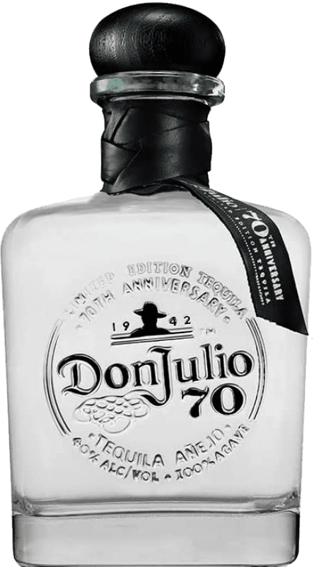 112,95 € 免费送货 | 龙舌兰 Don Julio 70 Cristalino Añejo 哈利斯科 墨西哥 瓶子 70 cl