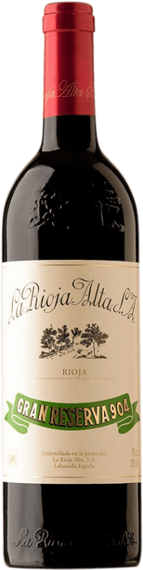 144,95 € Free Shipping | Red wine Rioja Alta 904 Gran Reserva 1982 D.O.Ca. Rioja Spain Tempranillo Bottle 75 cl
