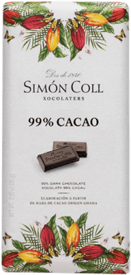 2,95 € Бесплатная доставка | Chocolates y Bombones Simón Coll 99% Cacao Испания