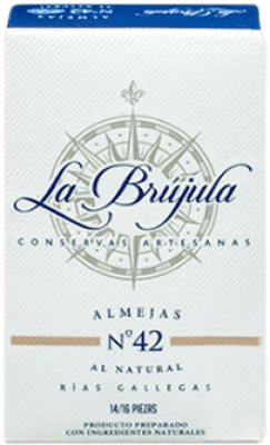 37,95 € 免费送货 | Conservas de Marisco La Brújula Almejas al Natural 预订 西班牙 10/12 件
