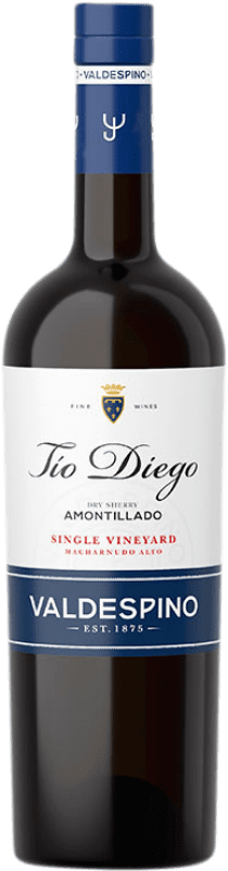 19,95 € Free Shipping | Fortified Wine Valdespino Tío Diego Amontillado D.O. Jerez-Xérès-Sherry Andalusia Spain Palomino Fino Bottle 75 cl