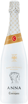 12,95 € 免费送货 | 白起泡酒 Codorníu Anna Blanc de Blancs 香槟 预订 D.O. Cava 加泰罗尼亚 西班牙 Macabeo, Xarel·lo, Parellada 瓶子 75 cl