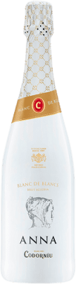 12,95 € Kostenloser Versand | Weißer Sekt Codorníu Anna Blanc de Blancs Brut Reserve D.O. Cava Katalonien Spanien Macabeo, Xarel·lo, Parellada Flasche 75 cl