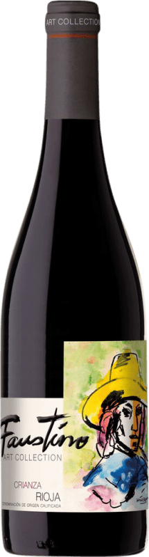 10,95 € Envio grátis | Vinho Tinto Faustino Art Collection — Coleção D.O.Ca. Rioja Espanha Tempranillo 75 cl