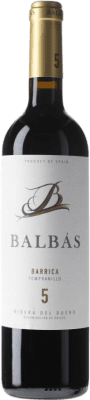 14,95 € Free Shipping | Red Wine Balbás Barrel D.O. Ribera del Duero Castilla y León Spain Tempranillo Bottle 75 cl