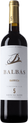 14,95 € Бесплатная доставка | Красное вино Balbás Бочка D.O. Ribera del Duero Кастилия-Леон Испания Tempranillo — Темпранильо 75 cl